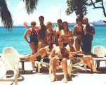 Karibikteam 2000; wieder in den Windwards, weil es so idyllisch ist.